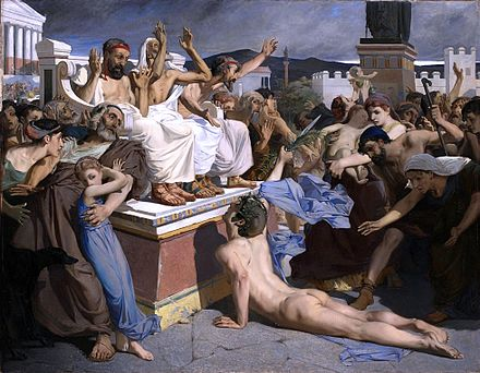 Merson's Pheidippides Giving Word of Victory After the Battle of Marathon, 1869